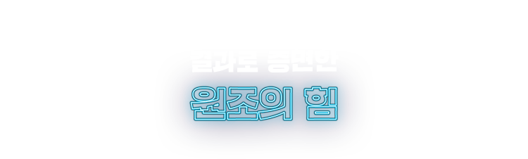 상권매출 1위 싹쓸이 결과로 증명한 원조의 힘
